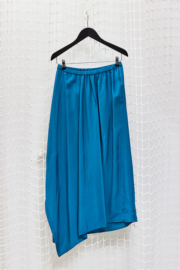 Petrol Viscose Skirt