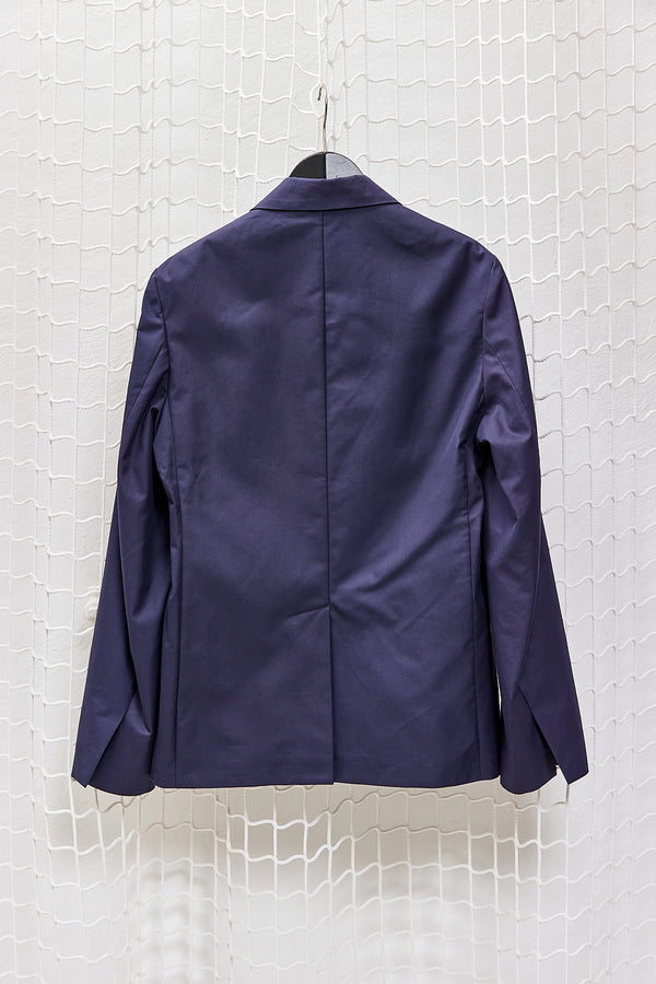 Navy Cotton Blazer