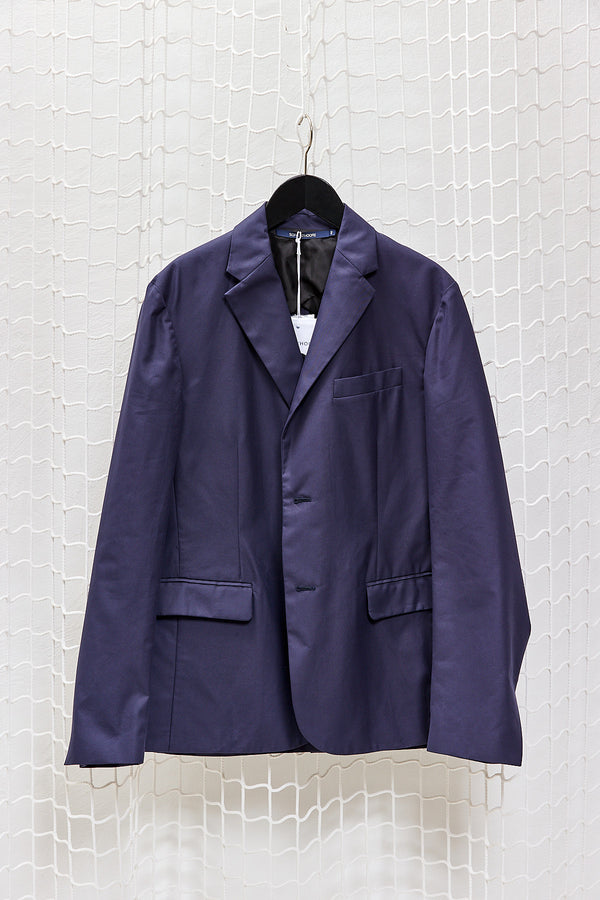 Navy Cotton Blazer