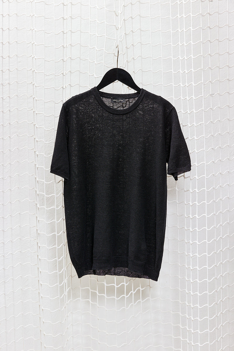 T-Shirt black knit