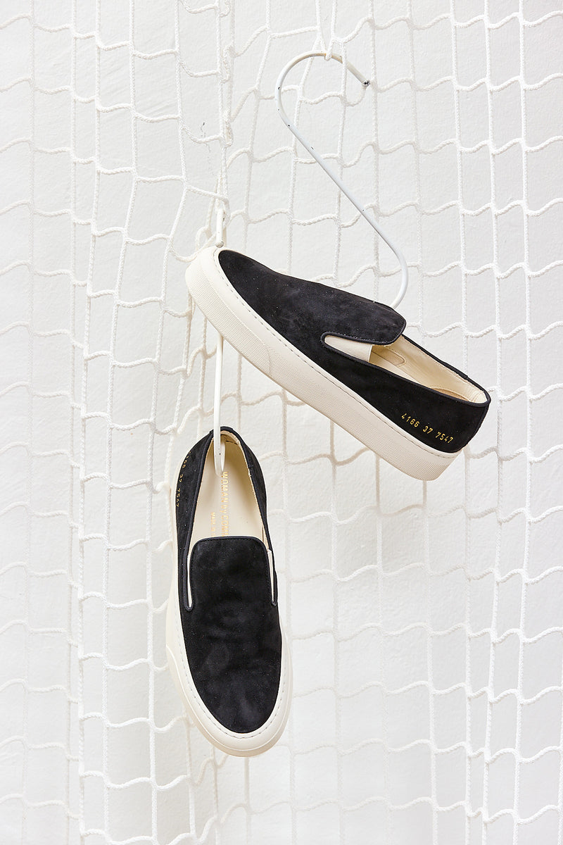 Slip on in suede black